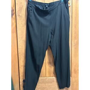 Eileen Fisher 100% Tencel Side Tab Pants Size L Office Wear Lagen Look